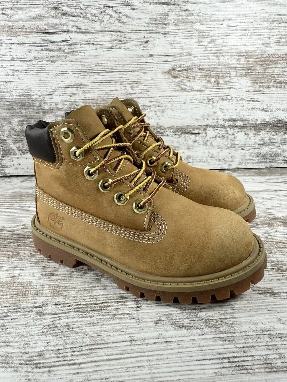 Toddler Timberland Premium Wheat Nubuck Boots Sz 9.5M